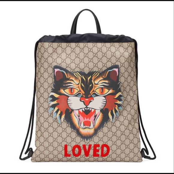 gucci backpack cat